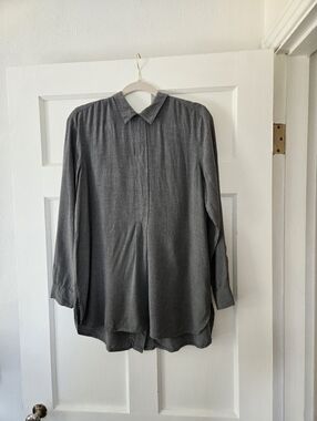 J. Jill Gray Women’s Button-Back Collared Long Sleeve Shirt